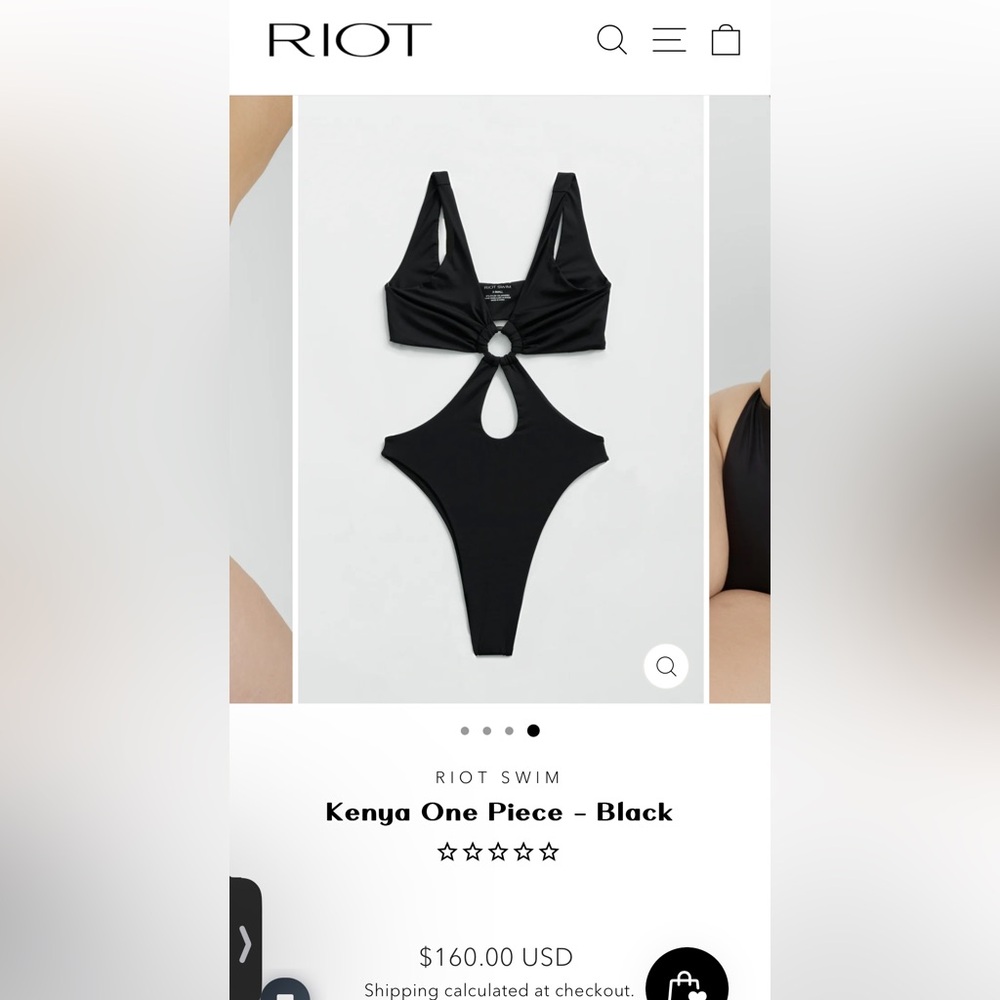 Riot Swim Kenya One Piece - Black